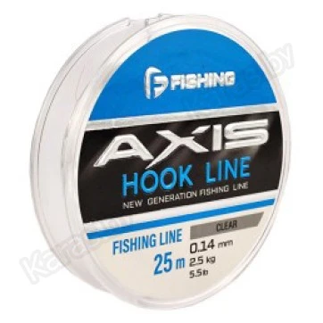 Леска монофильная F-Fishing Axis Hook Line Clear 25 м