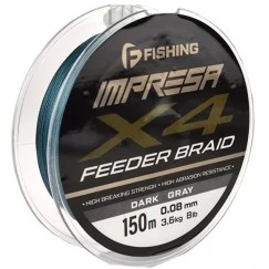 Шнур F-Fishing Impresa Braid PE X4 Feeder Dark Grey 150 м