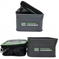 Набор емкостей для прикормки и насадки Feeder Concept EVA ZIP BOX SET