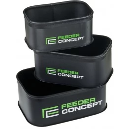 Набор емкостей для прикормки и насадки Feeder Concept EVA 3 шт (набор 270х170х100 мм)