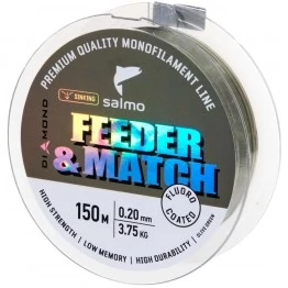 Леска монофильная Salmo Diamond Feeder & Match Fluoro Coated Olive Green 150 м