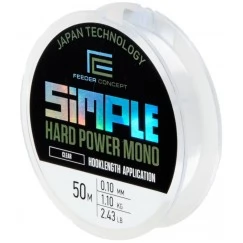 Леска монофильная Feeder Concept Simple Hard Power Mono Clear 50м