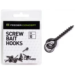 Крепления для бойлов/приманок Feeder Concept Flat Method Screw Bait Hooks