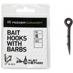 Шипы для бойлов/приманок Feeder Concept Flat Method Bait Hooks with Barbs