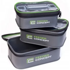 Набор емкостей для прикормки и насадки Feeder Concept EVA 3 ZIP BOX SET