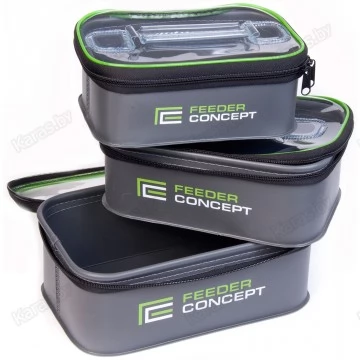 Набор емкостей для прикормки и насадки Feeder Concept EVA 3 ZIP BOX SET