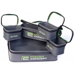 Набор емкостей для прикормки и насадки Feeder Concept EVA 5 BIG ZIP BOX SET