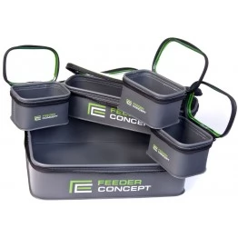 Набор емкостей для прикормки и насадки Feeder Concept EVA 5 BIG ZIP BOX SET