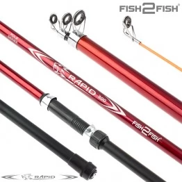 Удочка с кольцами Fish2Fish Rapid 6м, стекловолокно тест: 10-40 г, 556 г