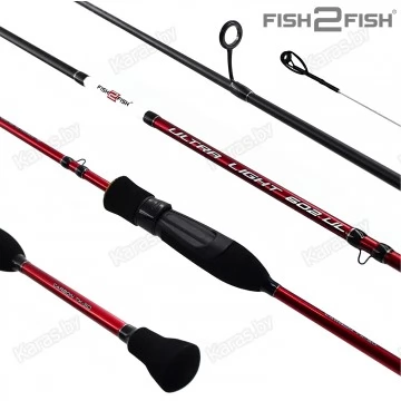 Спиннинг Fish2Fish Ultra Light UL, углеволокно, 1.90 м, тест: 1-6 г, 62 г