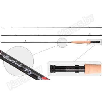 Нахлыстовое удилище Surf Master 3091 Red Fish Fly. углеволокно. 2.74 м. класс 4-5. 130 г