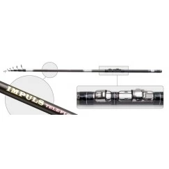 Удочка с кольцами Akara 81158 Impuls. 4.1 м. углеволокно. тест: 5-25 г. 280 г