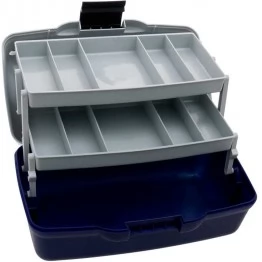 Ящик рыболовный двухполочный Flagman непрозрачная крышка (350x185x185 мм)