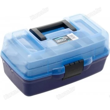 Ящик рыболовный двухполочный Flagman прозрачная крышка (350x185x185 мм)