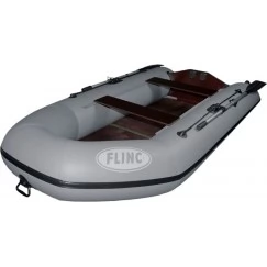 Надувная 2-местная ПВХ лодка Flinc FT290L (серый)