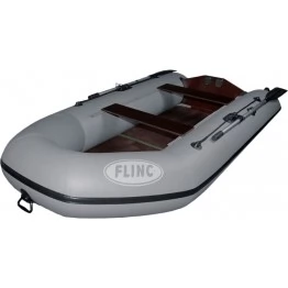 Надувная 2-местная ПВХ лодка Flinc FT290L (серый)