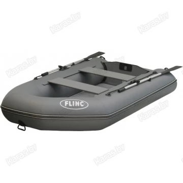 Надувная 2-местная ПВХ лодка Flinc FT290K (серый)