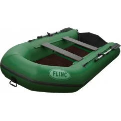 Надувная 3-местная ПВХ лодка Flinc FT320L (оливковый)