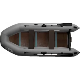 Надувная 3-местная ПВХ лодка Flinc FT320L (серый)