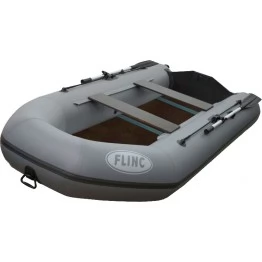 Надувная 3-местная ПВХ лодка Flinc FT320L (серый)