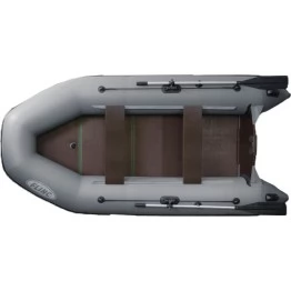 Надувная 3-местная ПВХ лодка Flinc FT340K (серый)