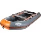 Надувная 4-местная ПВХ лодка Flinc FT360K (графит-оранжевый)