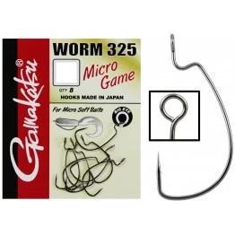 Крючки офсетные Gamakatsu Worm 325 Micro Game