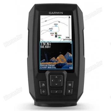Эхолот Garmin Striker Vivid 4сv, 4.3 дюйма (сканер ClearVü, GPS)