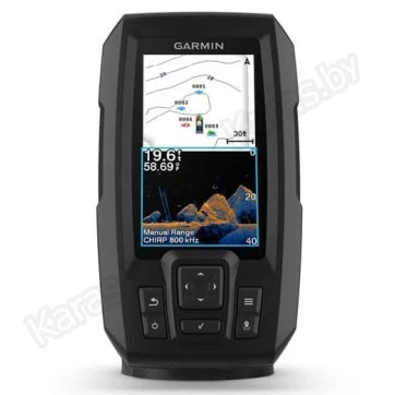 Эхолот Garmin Striker Vivid 4сv, 4.3 дюйма (сканер ClearVü, GPS)