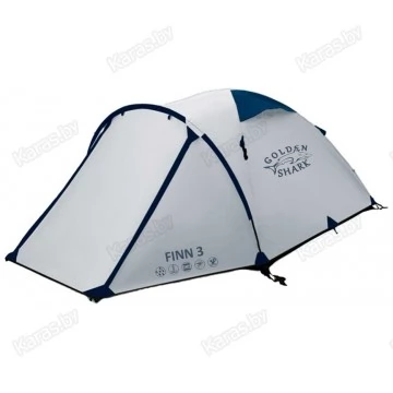 Туристическая палатка Golden Shark Finn 3 (серая)