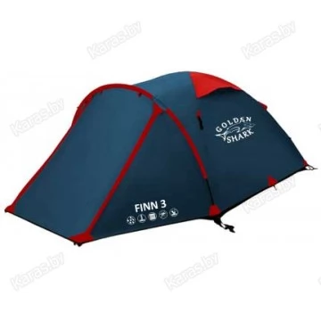 Туристическая палатка Golden Shark Finn 3 (синяя)