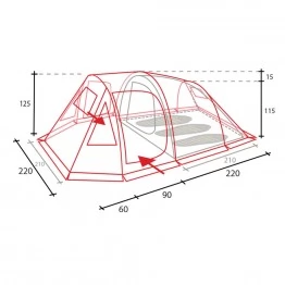Туристическая палатка Golden Shark Next 3 v2 (синяя) 