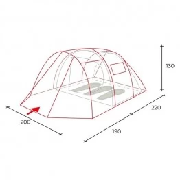 Кемпинговая палатка Golden Shark Pike 3 Coffe