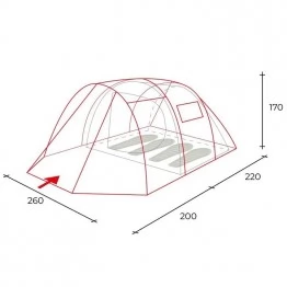 Кемпинговая палатка Golden Shark Pike 4 Coffe
