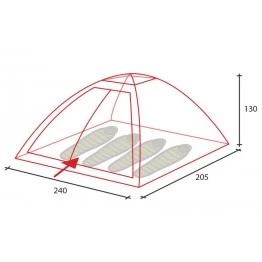Туристическая палатка Golden Shark Simple 4