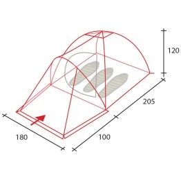Туристическая палатка Golden Shark Style 3