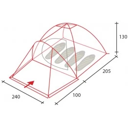 Туристическая палатка Golden Shark Style 4