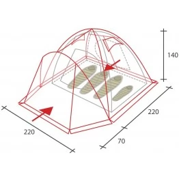 Туристическая палатка Golden Shark Varzuga 3 Auto