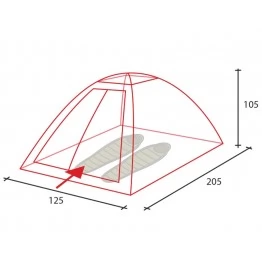 Туристическая палатка Golden Shark Simple 2