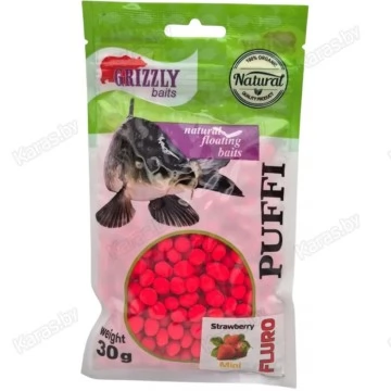 Насадка Grizzly Baits Puffi Fluo Клубника