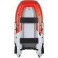 Надувная 3-местная ПВХ лодка Grouper 335W НДНД (широкий кокпит, серый-красный)