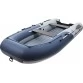 Надувная 3-местная ПВХ лодка Grouper 350 НДНД (серо-синий)
