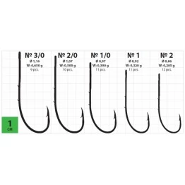 Крючки одинарные Gurza Long Beak BN