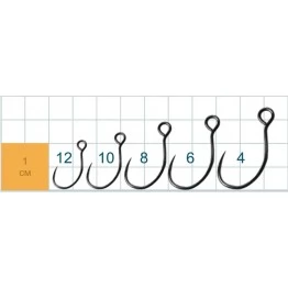 Крючки одинарные безбородые Gurza Sport SBL-55M BN