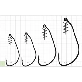 Крючки офсетные с пружинкой Gurza Swim Bait Hook BN