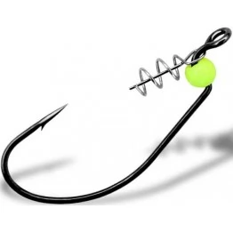 Крючки офсетные с пружинкой и стопором Gurza Worm 101 LEHS