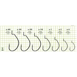 Крючки офсетные Gurza Worm 310
