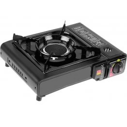 Плита настольная газовая Happy Home BDZ-155-AK с пьезоподжигом и переходником (керамика)