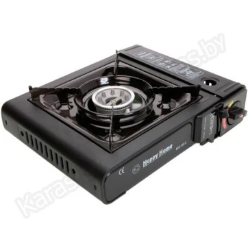 Плита настольная газовая Happy Home BDZ-155-A с пьезоподжигом и переходником