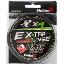 Леска плетёная Helios Extrasense X4 150м (зеленый)